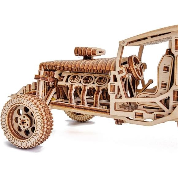 Wood Trick Mad Buggy Car 3D Wooden Puzzle for Adults - Rides up to 25 feet - Picture 2 of 6